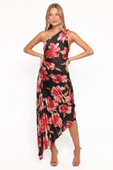 Kleo One Shoulder Maxi Dress Midnight Orchid