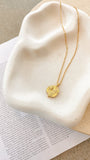Ocean Coin Charm Necklace Gold