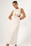 Sola Midi Dress White