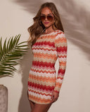 Madison Striped Cover Up Mini Dress
