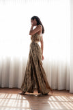 Kerry Pleat Jumpsuit Gold
