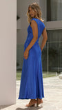 Auria Off Shoulder Maxi Dress Royal Blue