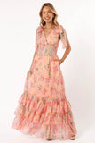 Fionna Maxi Dress Peach Floral
