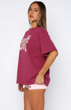 11th Street Shes So Lucky Oversized Tee Very Berry