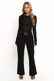 Evora Lace Top Black
