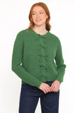 Wilde Bow Front Cardigan Green