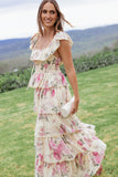 Belle Maxi Dress Yellow Floral