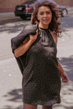Gabrielle Mini Dress Black Polka Dot