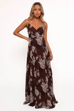 Madilyn Maxi Dress Brown Floral