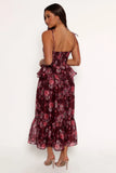 Mazy Midi Dress Purple Magenta