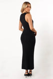 Liam Knit Midi Dress Black