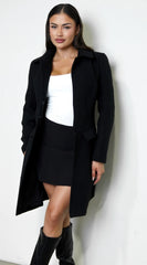 Align Tailored Front Button Peacoat Black