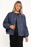 Keah Quilted Jacket Navy