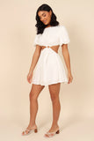 Joanna Cut Out Mini Dress White