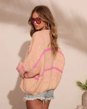 Sunburst Cutie Knit Striped Cardigan