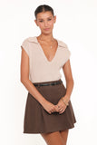 Asha Knitted Top Beige