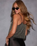 Emilie Mesh Pearl Embellished Top