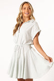 Ilsa Mini Dress Sage Stripe