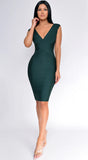 Anniston Bandage Midi Dress Green