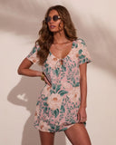 Flowing Petals Shift Floral Mini Dress