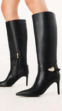 Druella Heeled Boot Black