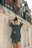 Linnea Short Set Black White