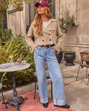 Clay Ridge Knit Cropped Trench