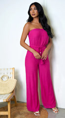 May Tube Jumpsuit Pink