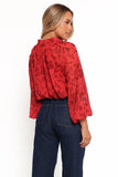 Marni Top Red Floral
