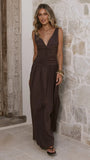 Sanya Maxi Dress Chocolate