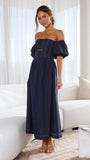 Claira Midi Dress Navy