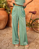 Seabreeze Dune Striped Wide Leg Pants