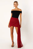 Night Lover Mini Skirt Merlot