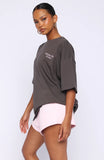 Midnight Chill Oversized Tee Charcoal