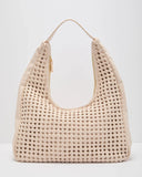 Zarae Woven Vegan Leather Tote Bag