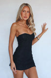 Raised Right Lead Wrong Lace Mini Dress Black