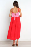 Aliana Dress Pink Splice