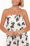 Ravenna Romper Cream Black Floral