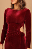 Sarine Long Sleeve Maxi Dress Wine