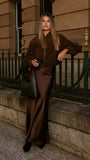 Sloane Bomber Jacket Dark Chocolate