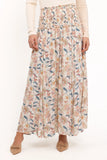 Seana Shirred Waist Maxi Skirt Paisley