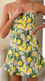 Cartia Mini Dress Lemon Print
