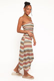 Navia Midi Dress Multi Stripe
