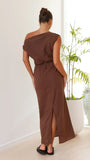 Luci Maxi Dress Brown