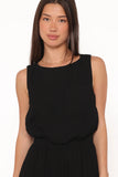 Brenna Cotton Jumpsuit Black