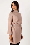 Maeve Long Sleeve Mini Dress Mocha
