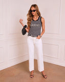 Jadore Muse Striped Cotton Tank Top
