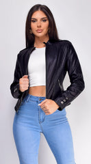 Boston Everyday PU Leather Jacket Black