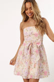 Kitura Mini Dress Pink Floral