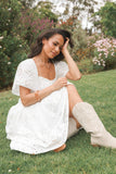 Tierney Midi Dress White